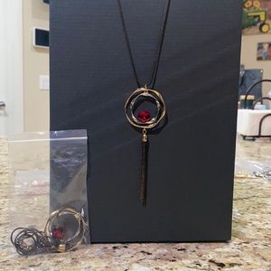 Ruby Red Crystal Necklace